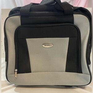 Bella Russo 16”Gray & Black Carry On Rolling Travel Bag Laptop